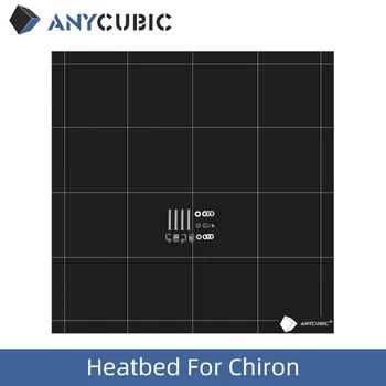 3D-принтер ANYCUBIC Chiron Heatbed Ultrabase Платформа для парника, легко снимаемая Квадратная 430x410x4mm 12V / 24V