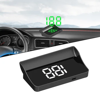 Головной дисплей HUD GPS Спидометр, одометр, цифровая скорость автомобиля, миль / ч, универсальный для всех легковых автомобилей, автобусов, грузовиков, головной дисплей