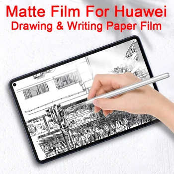 Пленка Для Рисования На Ощупь На Бумаге Для Huawei Matepad 10,4 11 12,6 дюймов Honor Pad 8 12 дюймов Pro 10,8 11 M5 Lite 10,1 Матовая Защитная Пленка Для Экрана